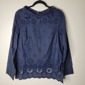 J Crew Funnelneck Blouse